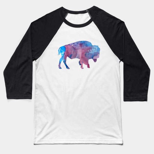 Bison / Buffalo Baseball T-Shirt by TheJollyMarten